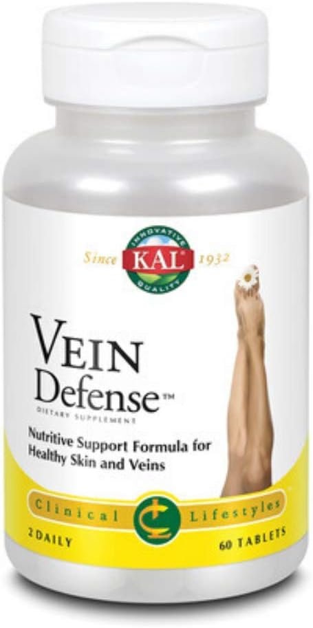 KAL Vein Defence Tablets, 60 Count - görsel 1