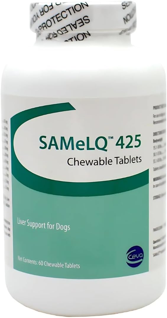 Ceva SAMeLQ 425 Chewable Tablets for Dogs and Cats, 425 mg, 60 Tablets - görsel 1