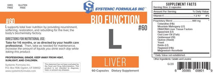 Systemic Formulae L - Liver Support, Gallbladder Support (60 Capsules)