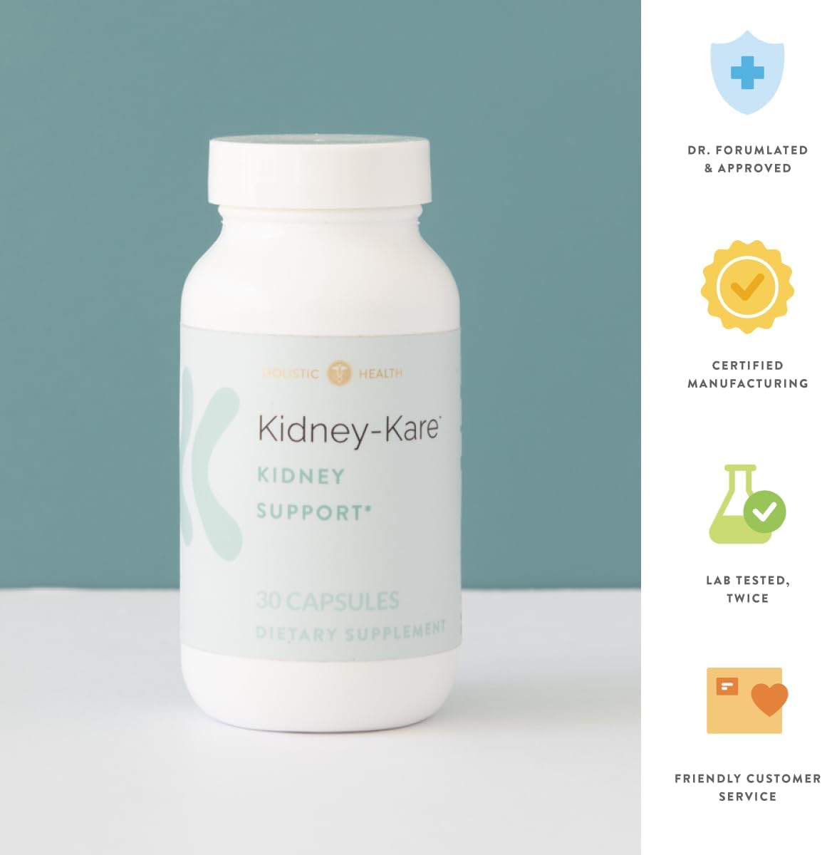 Holistic Health Kidney-Kare Kidney Support 30 Capsules - görsel 2