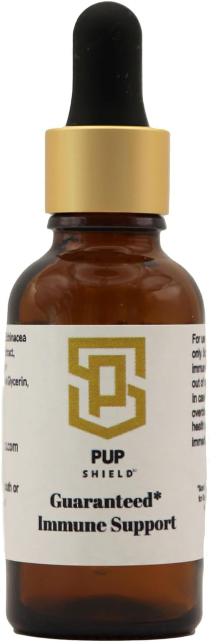 Pup Shield Natural Immune Support for Dogs - Probiotics with Olive Leaf, Turkey Tail & Echinacea - 30-Day Supply
