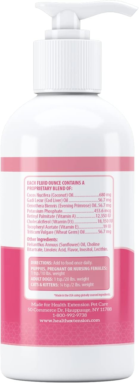 Health Extension Skin & Coat Supplement for Dogs and Puppies, 473 ml - görsel 2
