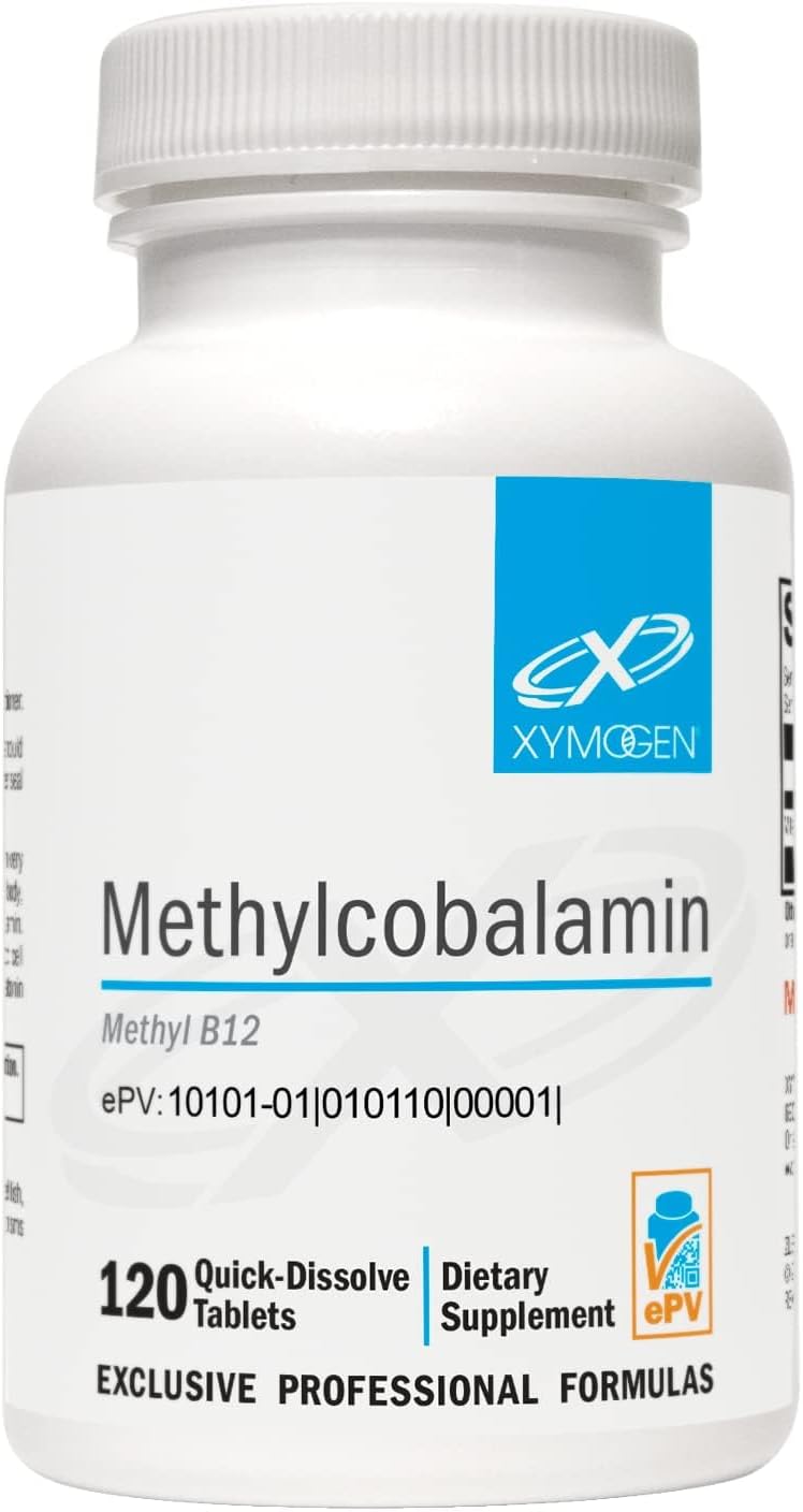 XYMOGEN Methylcobalamin - 5 mg Vitamin B12 - Supports Healthy Methylation, Neurological Health & Red Blood Cell Formation - Non-GMO & Gluten-free - 60 Quick-Dissolve Tablets - görsel 10