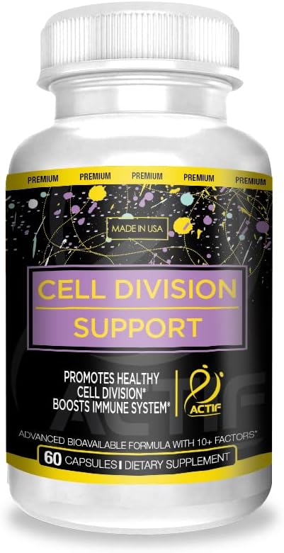 ACTIF Cell Division Support - Maximum Strength with 10+ Factors, Non-GMO, 1 Month Supply, Made in USA