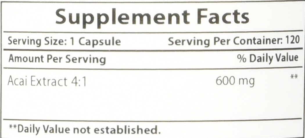 Best Naturals Acai Berry 600mg – 120 Capsules – Pure High Potency Supplement - görsel 8