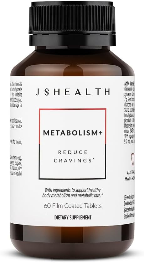 JSHealth Metabolism Supplement - Chromium, Zinc, Magnesium, Cinnamon & Gymnema for Cravings & Metabolic Support (60 Tablets) - görsel 1