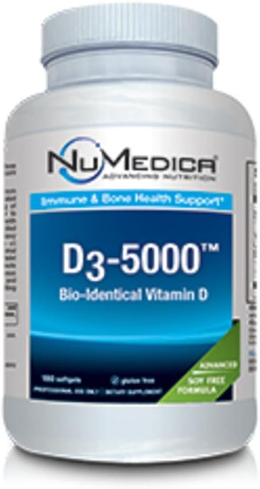 NuMedica D3 5000 Large - Vitamin D3 180 Softgels - görsel 1