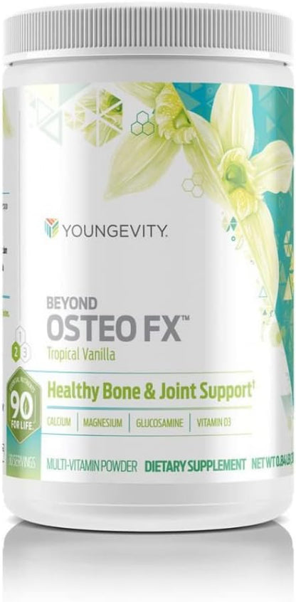 Youngevity Beyond Osteo FX – Tropical Vanilla – Bone Support Multivitamin Powder (30 Servings, 2 Canisters)
