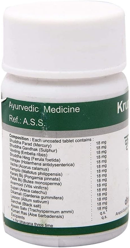 Krimikuthar Ras Dhanvantari (60 Tablets x 2)