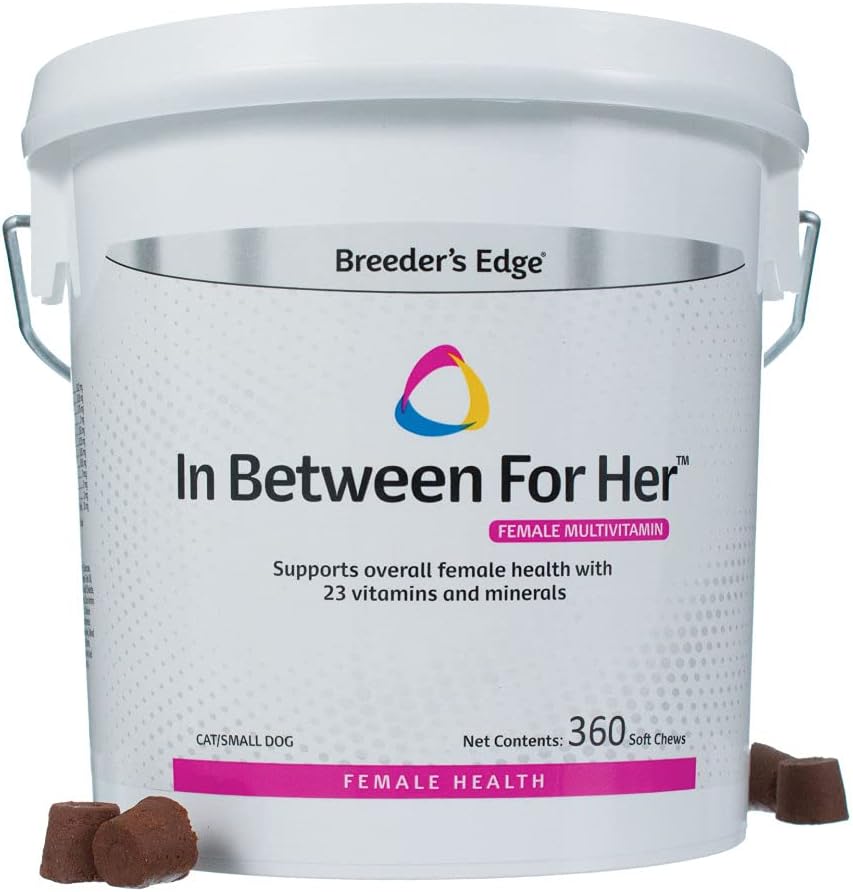 Breeder's Edge In Between for Her - Daily Multivitamin for Breeding Dogs and Cats (360 Chewable Tablets) - görsel 9