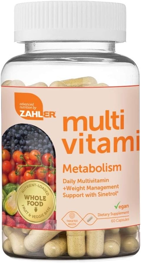 Zahler Multivitamin Metabolism + Weight Management Support with Iron, 60 Capsules - görsel 5