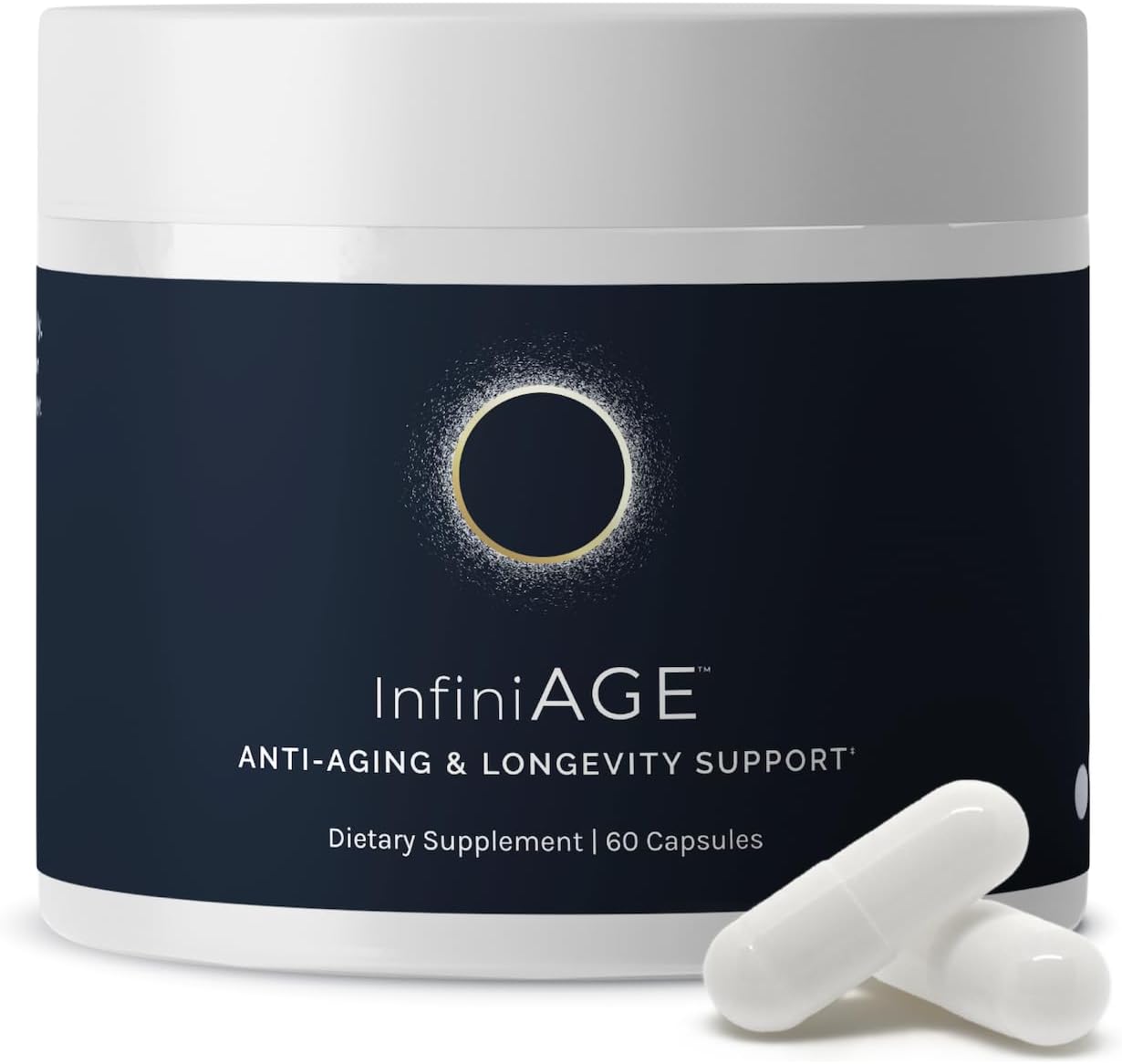 InfiniWell InfiniAge Longevity Supplements – Advanced Cellular Health with Lutein, NAC & Low-Dose Zinc (30 Capsules) - görsel 1