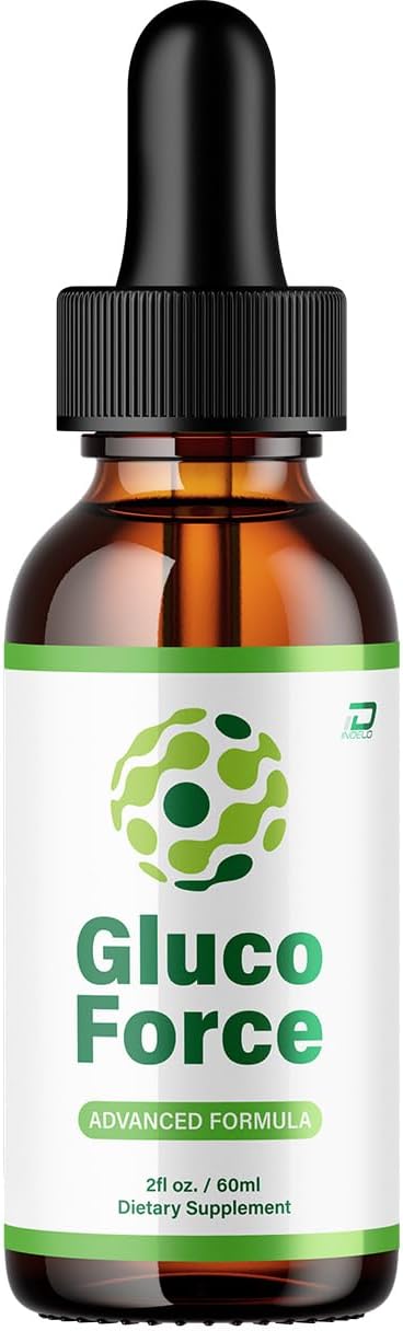 Gluco Force Healthy Formula – Natural Extra Strength Liquid Drops (1 Month Supply) - görsel 1