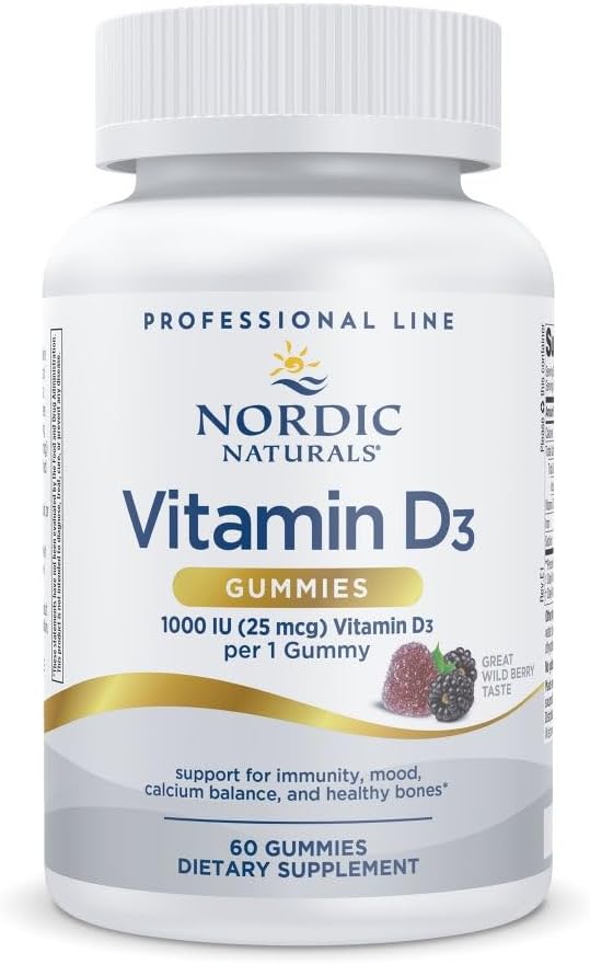 Nordic Naturals Pro Vitamin D3 Gummies, Wild Berry – 120 Gummies – 1000 IU - görsel 8