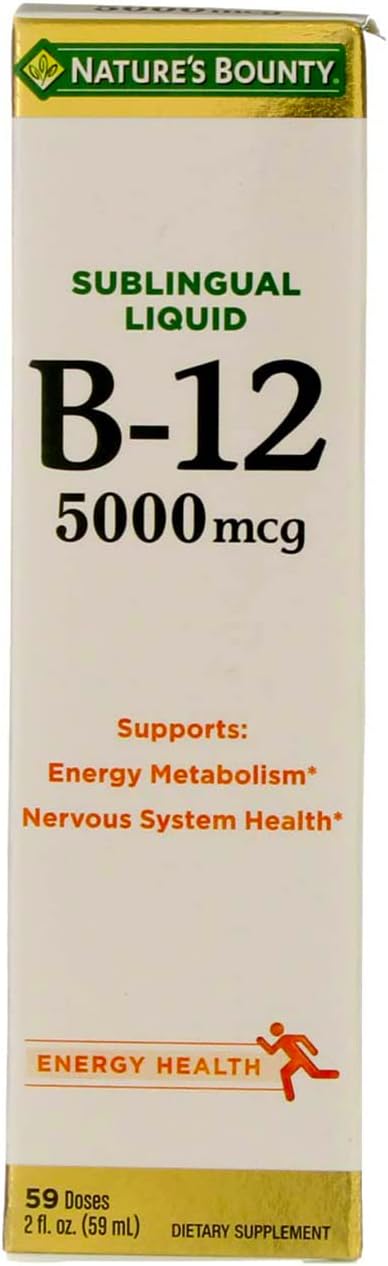 Nature's Bounty Vitamin B12 5000 mcg Sublingual Liquid, 59 ml (Pack of 3) - görsel 2
