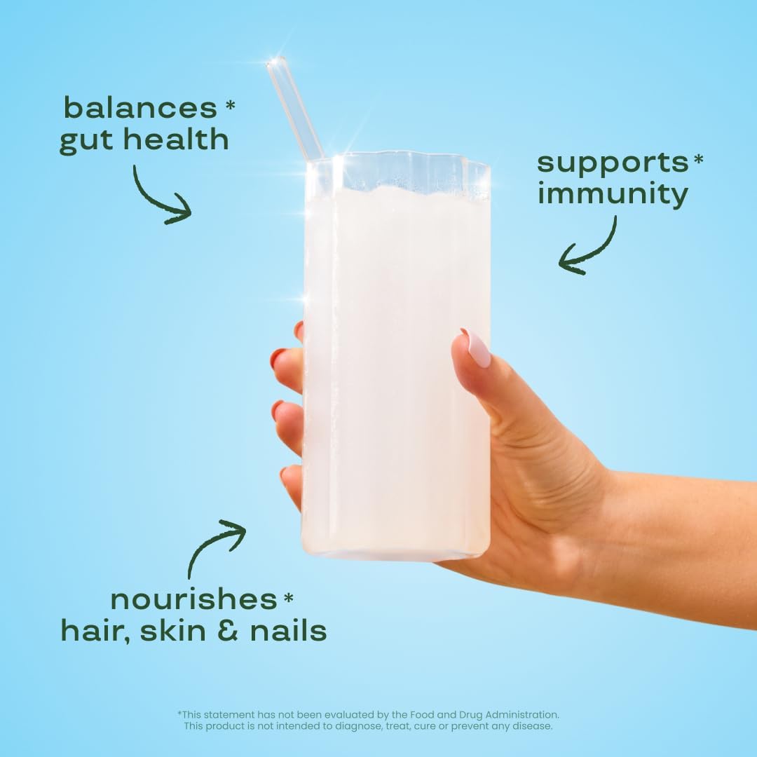 Bloom Nutrition Bovine Colostrum Powder Packet, Gut Health, Immune Support, Hair Growth & Beauty Supplement, Gluten-free, Sugar Free | Unflavoured, 15 Servings - görsel 2