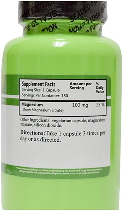 Daily Manufacturing Magnesium Citrate, 150 Vegetarian Capsules - görsel 2