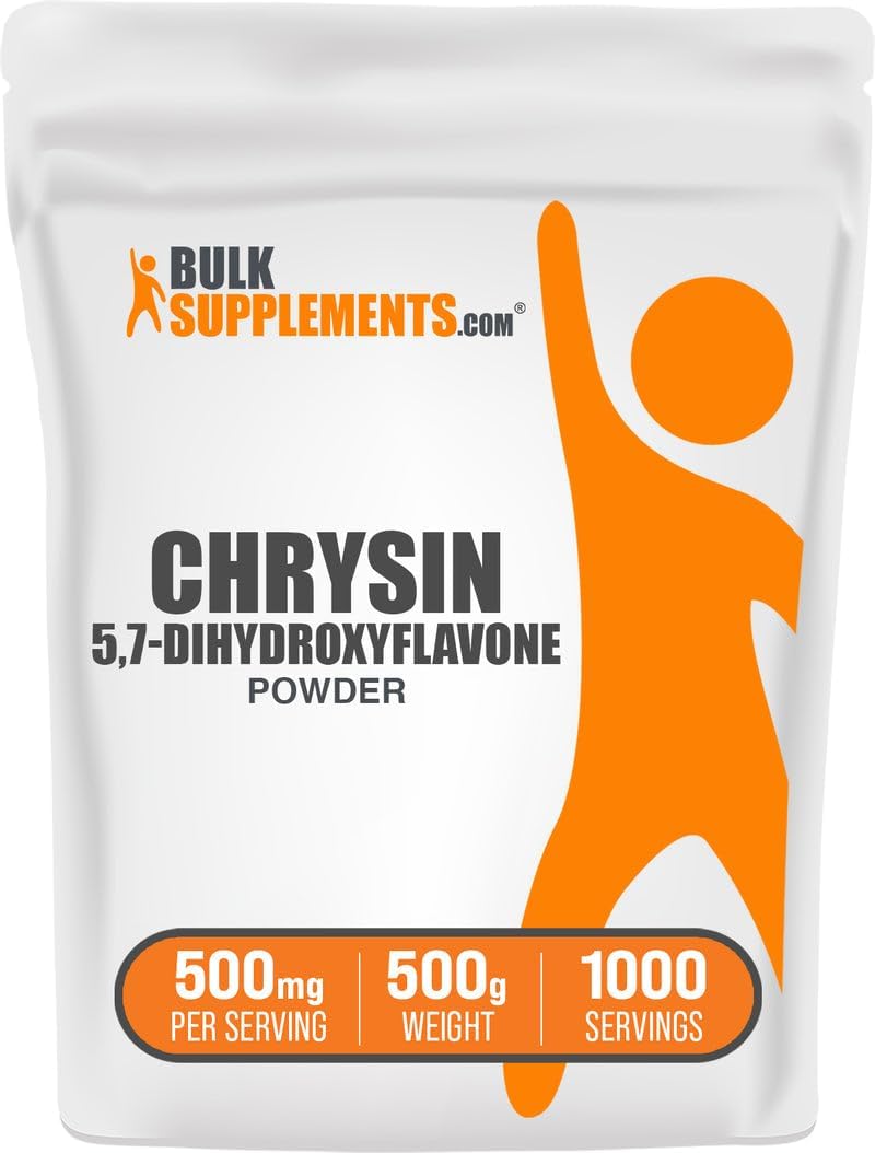 BulkSupplements.com Chrysin Powder – 5,7-Dihydroxyflavone Supplement, 500mg per Serving, 250g - görsel 6