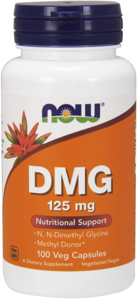 NOW Foods DMG 125 mg, 100 Capsules (Pack of 3) - görsel 1