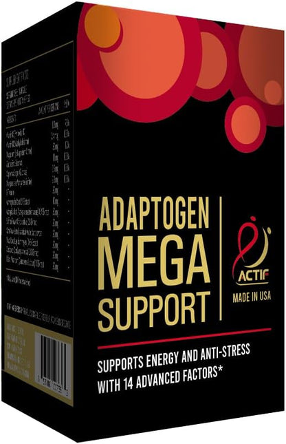 ACTIF Adaptogen Mega Support – 14 Advanced Factors for Energy, Clarity & Daily Wellness