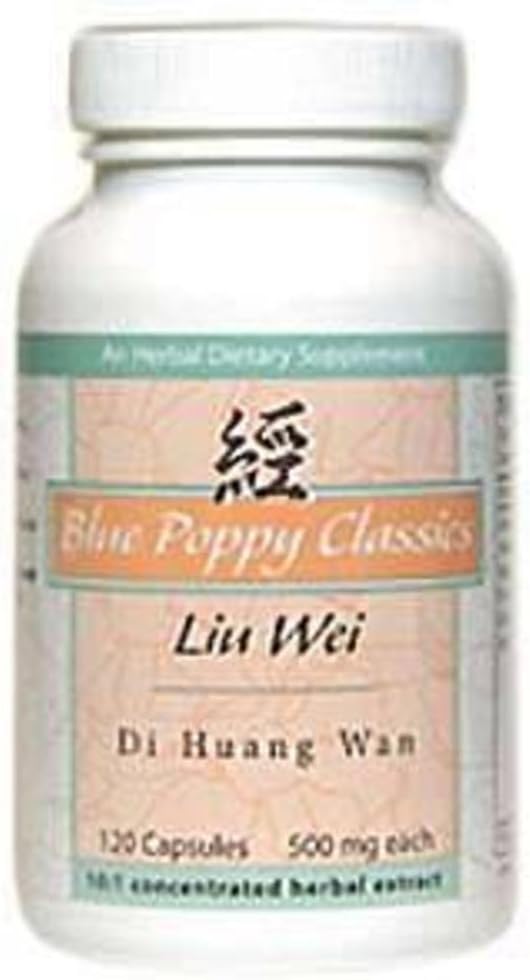 Liu Wei Di Huang Wan (120 capsules, 500 mg each) - Blue Poppy - görsel 1