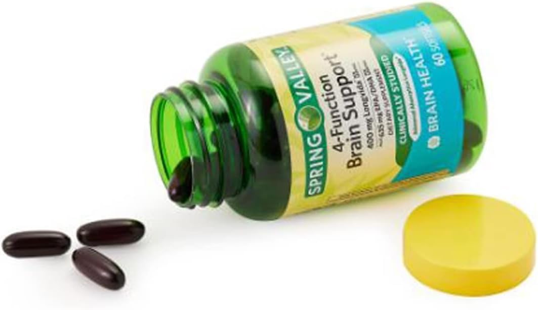 Spring Valley 4-Function Brain Support, 60 Soft gel capsules - görsel 2