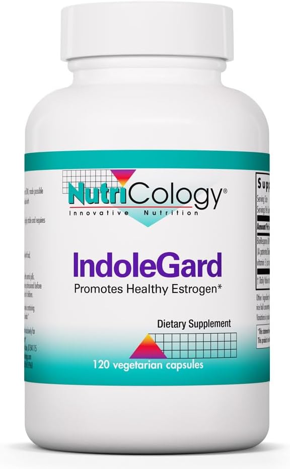Nutricology IndoleGard - BioResponse DIM Diindolylmethane Complex - Oestrogen Metabolism Support - 120 Capsules - görsel 1