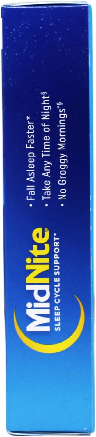 MidNite Sleep Cycle Support Back to Sleep Low Dose Melatonin & Herbal Blend, Cherry Flavour, 30 Quick Melt Tablets (Pack of 4) - görsel 6