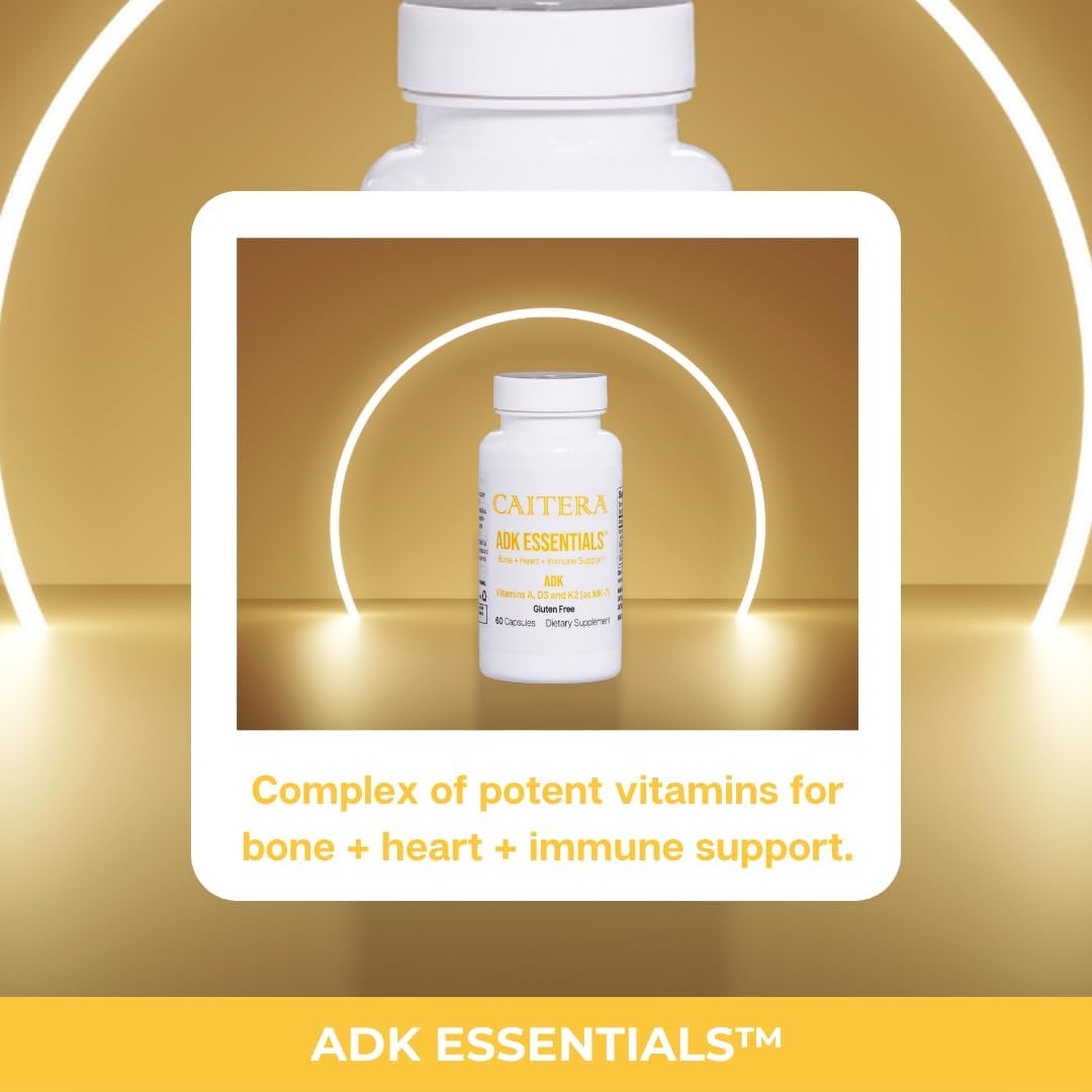 ADK Essentials Vitamin A, D3 & K2 (MK-7) Supplement - Bone Density, Heart & Immune Support, Vegan, 60 Capsules - görsel 3