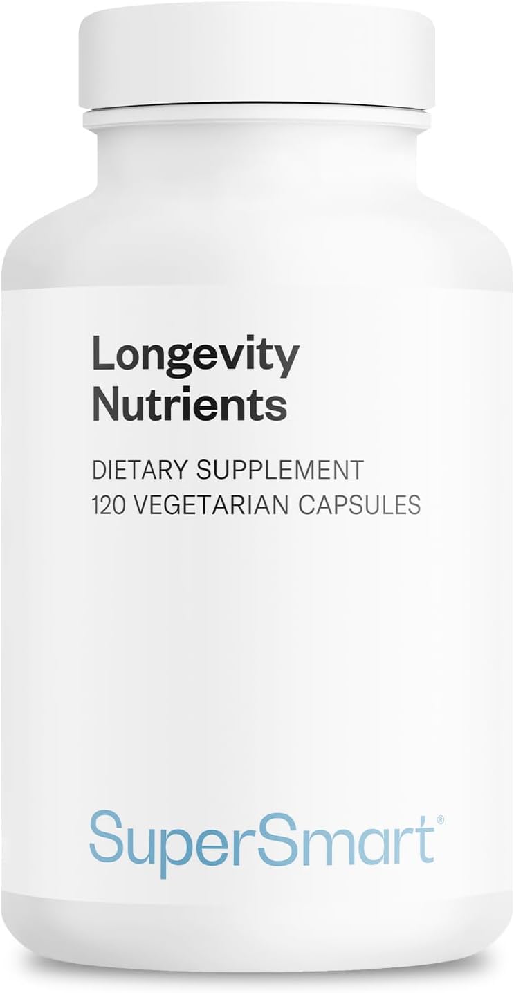 Supersmart Longevity Nutrients with Berberine & L-Theanine - Anti-Ageing Supplement - 120 Capsules - görsel 1