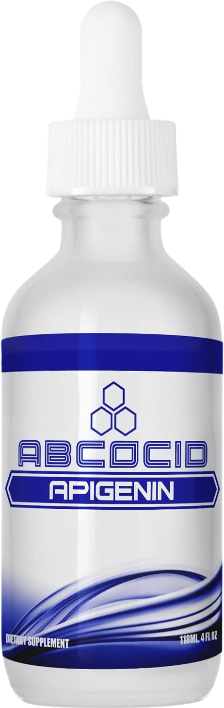 Apigenin 65 mg, 118 ml Liquid, 240 Servings, Made in USA, Rapid Absorption, High-Quality Ingredients, Non-GM, GMP Certified, Cruelty-Free - görsel 1