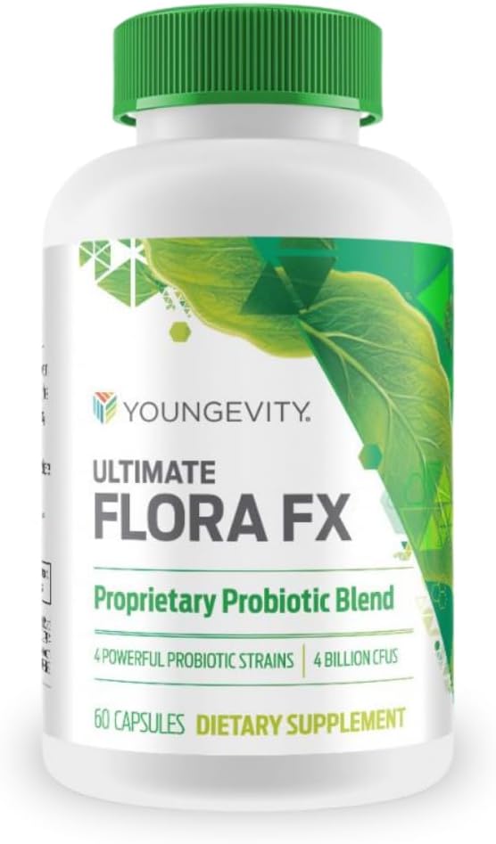 Youngevity Ultimate Flora FX - 60 Capsules (2 Bottles) - görsel 1