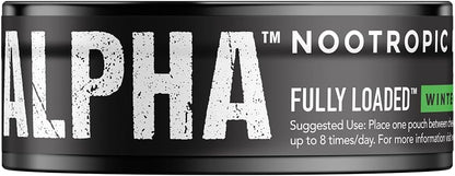 Fully Loaded Bullseye Alpha Nootropic Pouches (Wintergreen, 5 Cans)