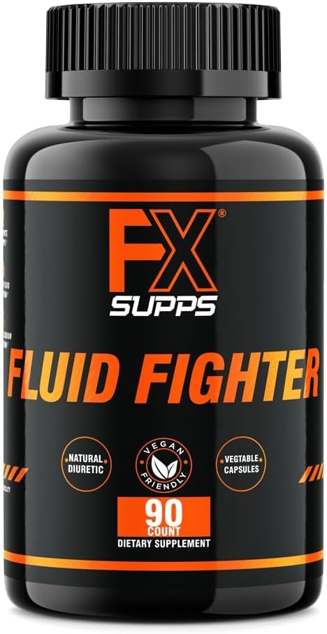 FXSUPPS Fluid Fighter – Herbal Supplement with Potassium & Vitamin B6, 90 Capsules - görsel 1