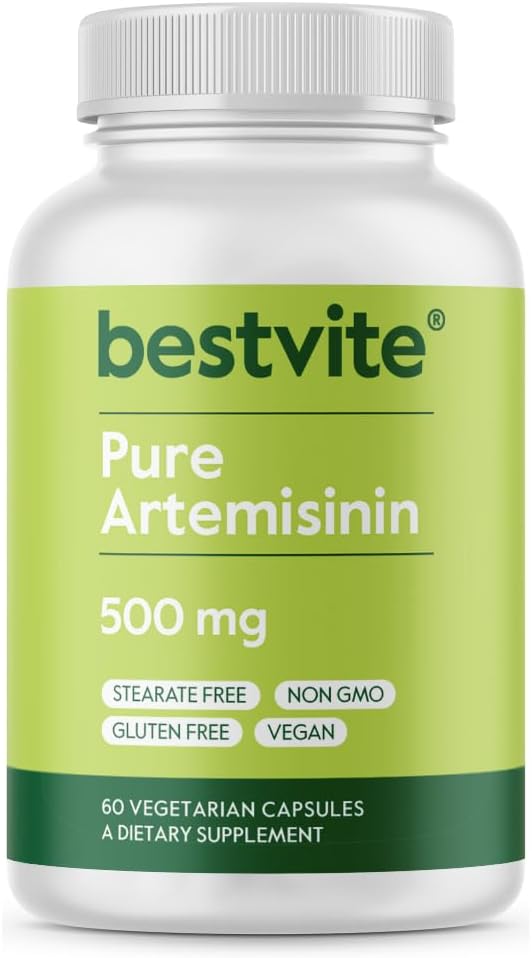 BESTVITE Artemisinin 500mg - 60 Vegetarian Capsules - Pure Formula - görsel 1