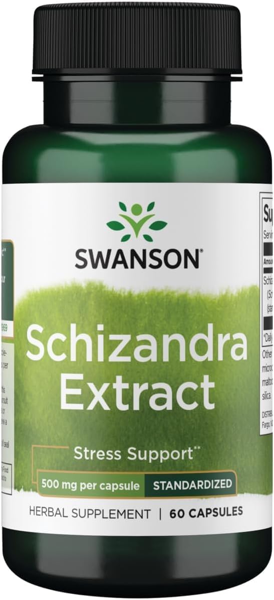 Swanson Schizandra Extract 500mg, 60 Capsules - görsel 1