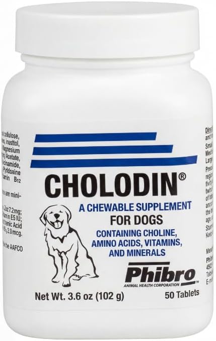 Cholodin Food Supplement for Dogs 50 Chewable Tablets - görsel 1