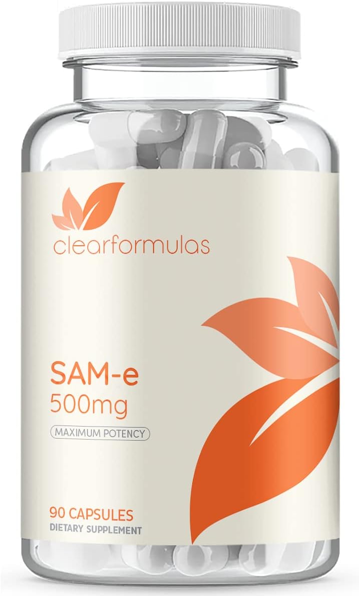 Extra Strength SAMe 500mg – S-Adenosyl-L-Methionine Supplement for Joint and Mood Support (90 Capsules) - görsel 1