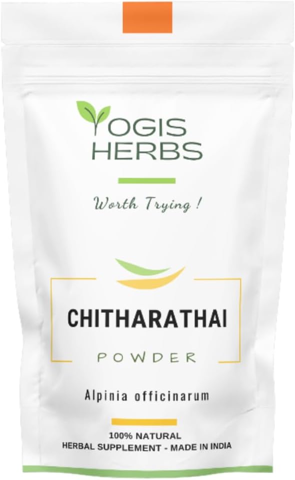 YOGIS HERBS Chitharathai Powder, Alpinia Officinarum (Lesser Galangal/Kulanjan) — 100% Pure - görsel 1