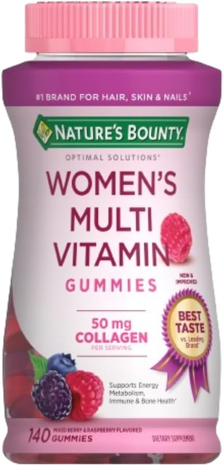 Nature's Bounty Optimal Solutions Women's Multivitamin Gummies, 140 Count - görsel 1