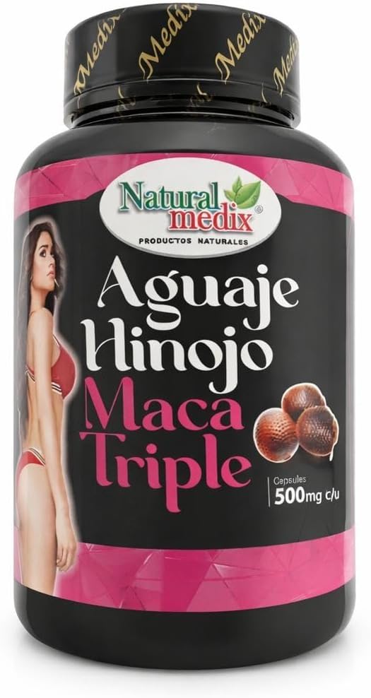 Natural medix Aguaje Hinojo Maca Triple – Maca Root Supplement for Feminine Balance - görsel 1