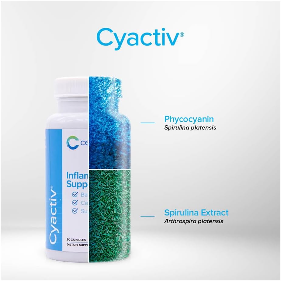 Cerule Cyactiv Natural Inflammation Support – Whole Body Balance & Cellular Defence – 60 Capsules - görsel 2