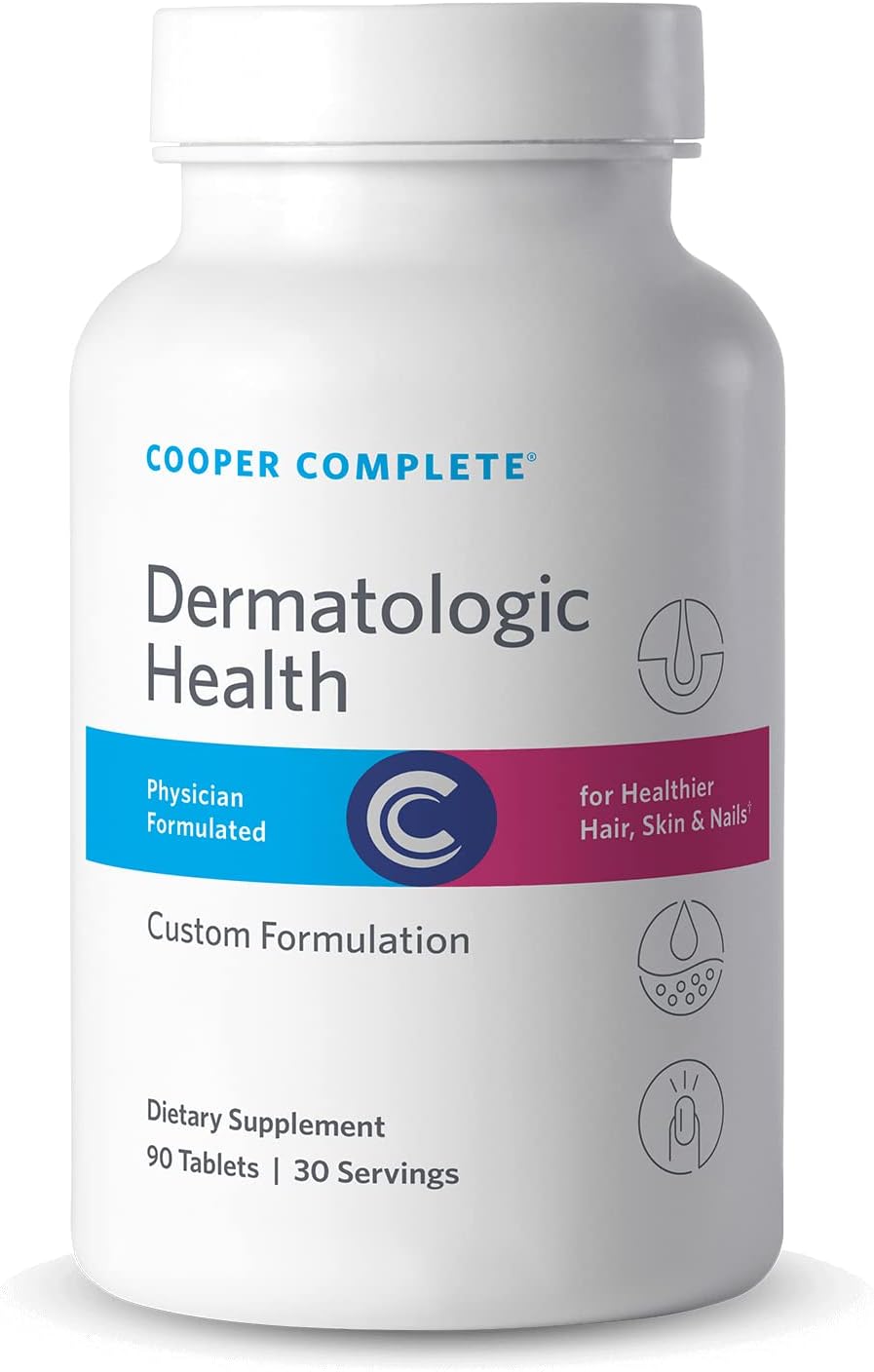 Cooper Complete Dermatologic Health - Skin, Hair & Nails Supplement with Biotin & Keratin (2-Pack) - görsel 1