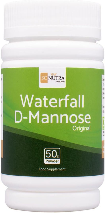 Waterfall D-Mannose Powder - 100% Pure D-Mannose from Birch - 50g
