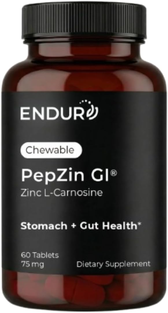 ENDUR PepZinGI - Zinc-Carnosine 75 mg Chewable Tablets (60 Count) - görsel 1