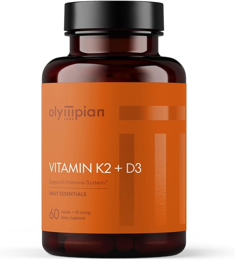 Olympian Labs Vitamin K2 + D3, 60 Vegan Capsules - Supports Bone, Immune & Heart Health - görsel 6