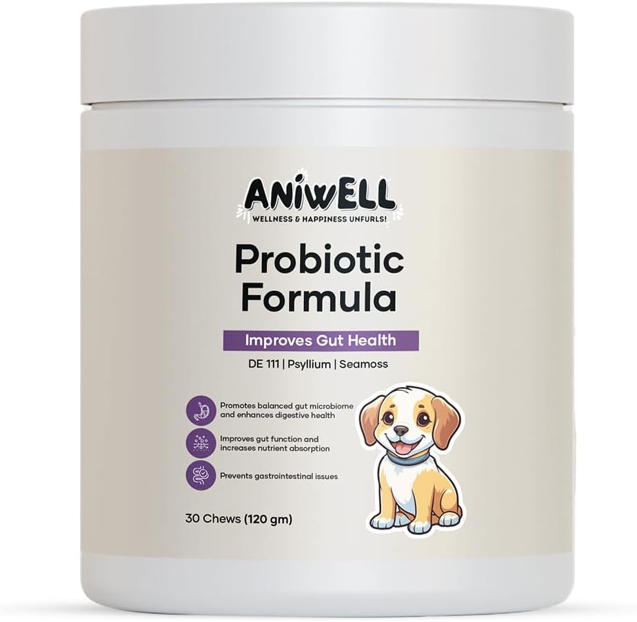 Aniwell Probiotics for Dogs – Dog Chews for Gut Health, Digestive Health & Seasonal Allergies - görsel 1