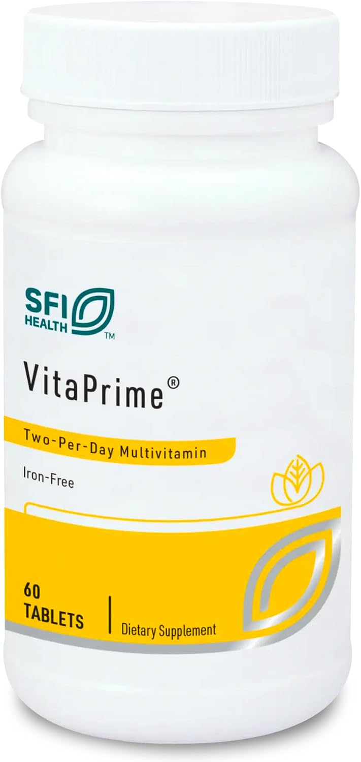 VitaPrime Iron-Free Multivitamin - Two-a-Day with Methyl Folate and B12 (60 Tablets) - görsel 1
