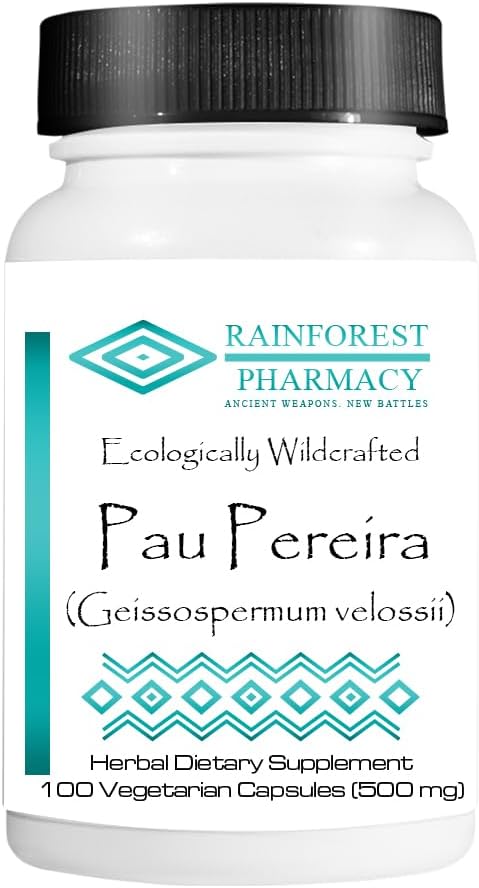 Rainforest Pau Pereira 100 Vegetarian Capsules/500 mg - görsel 1