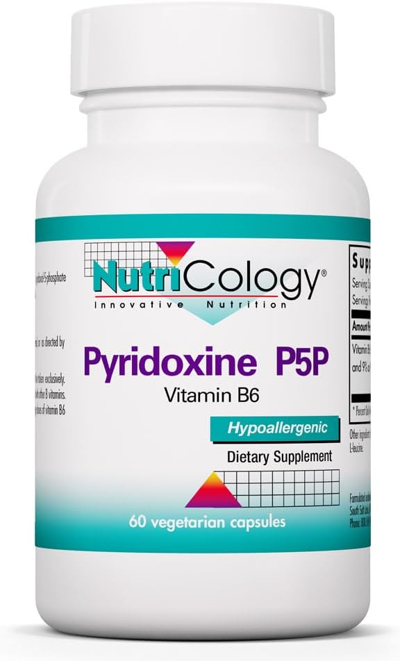 Pyridoxine P5P - Vitamin B6 (Pyridoxal Phosphate) 60 Capsules - görsel 1